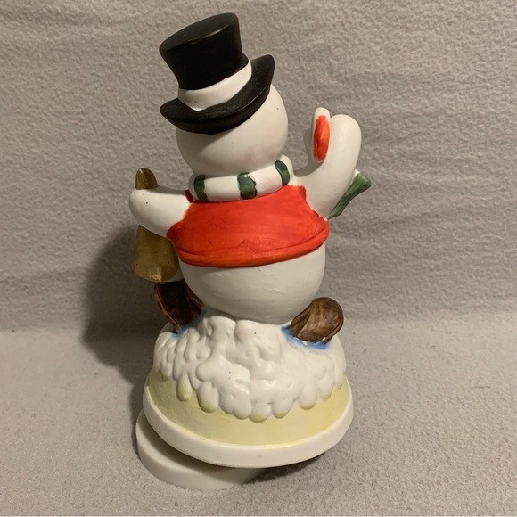 Vintage Christmas candy cane musical Frosty the snowman - Picture 5 of 8